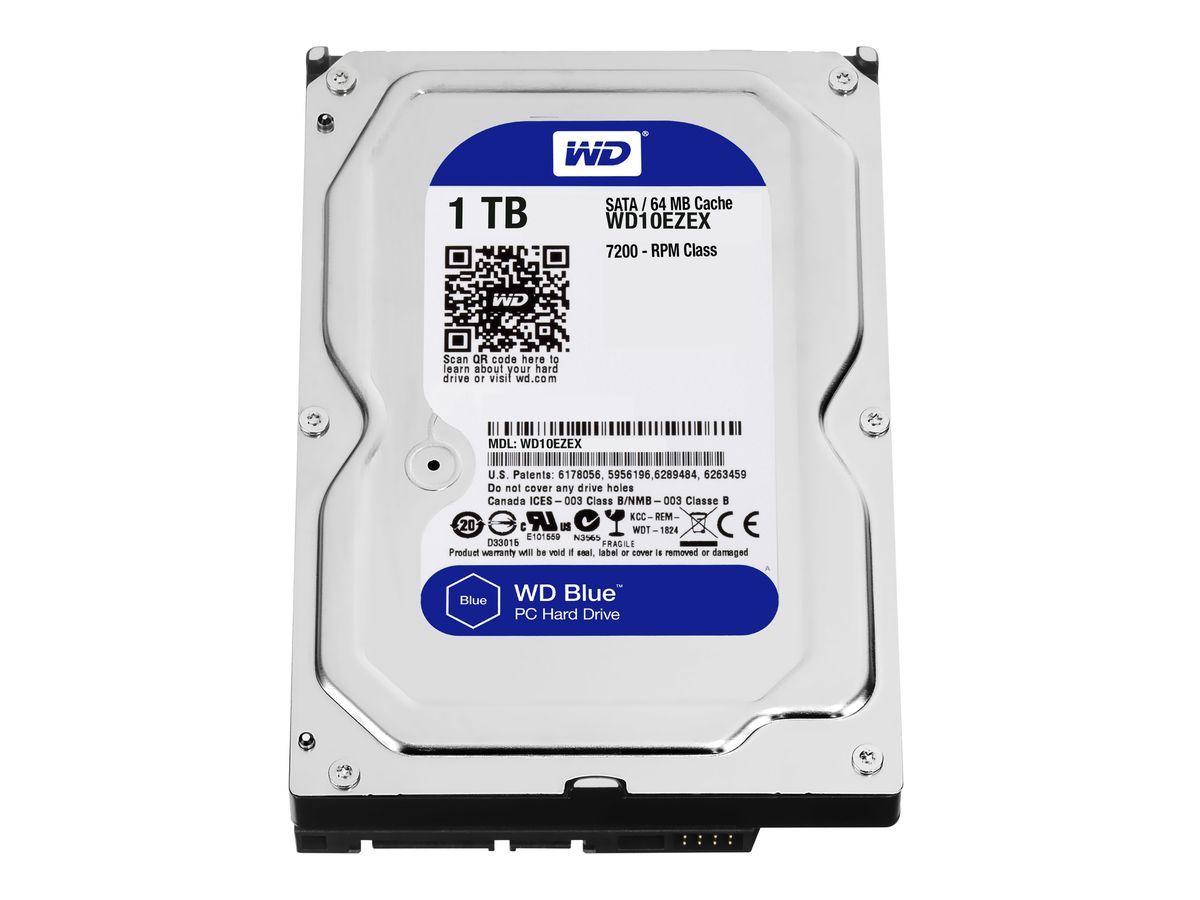 Western Digital Blue disque dur 1 To 7200 tr/min 64 Mo 3.5" Série ATA III