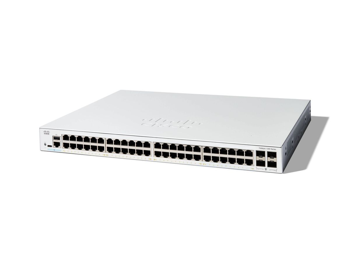 Cisco C1300-48T-4G commutateur réseau Géré L2/L3 Gigabit Ethernet (10/100/1000) Blanc