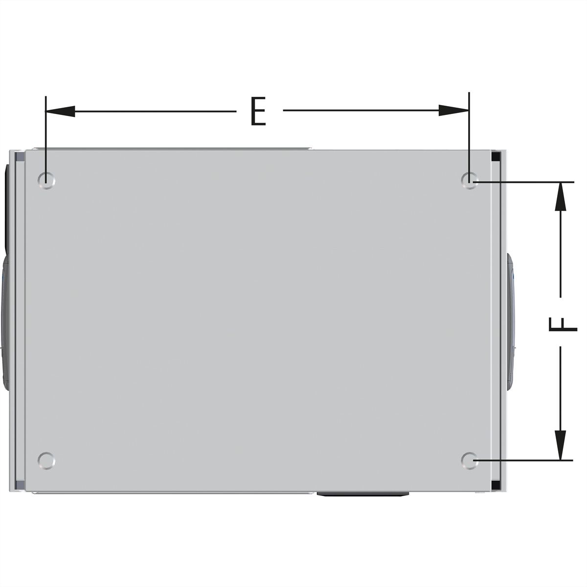 VARIndustry 2.0 Répartiteur mural 4 U 560x840x275mm, 2 portes