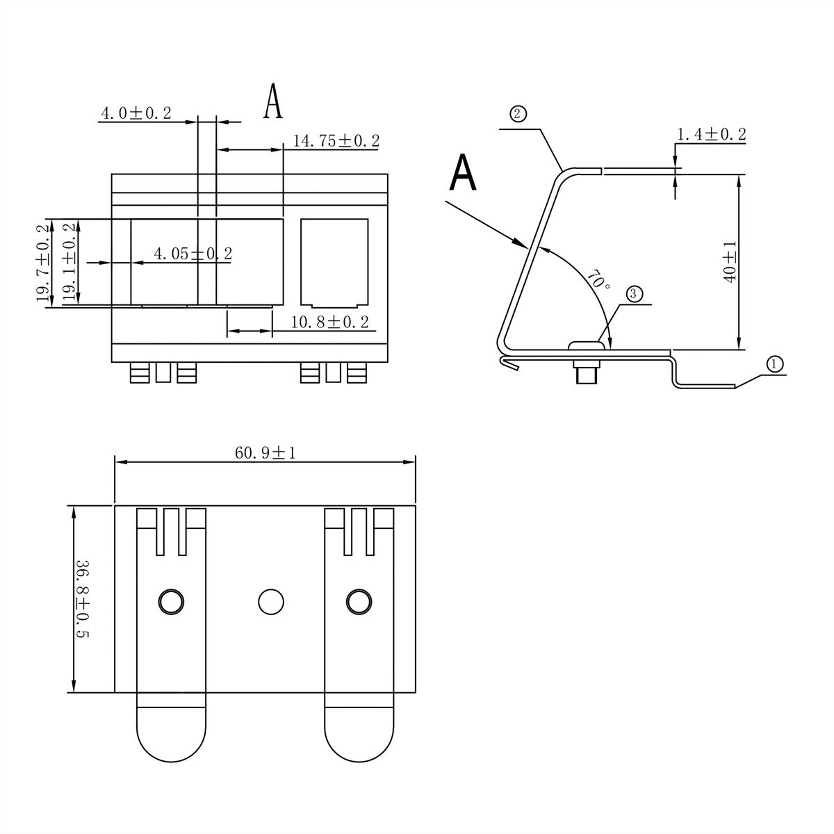 VALUE Adaptateur pour rail DIN, vide, pour 3 Keystones