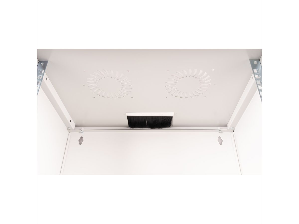 ROLINE 19" Boîtier mural Basic 12U, 540x400 LxP gris, EN KIT
