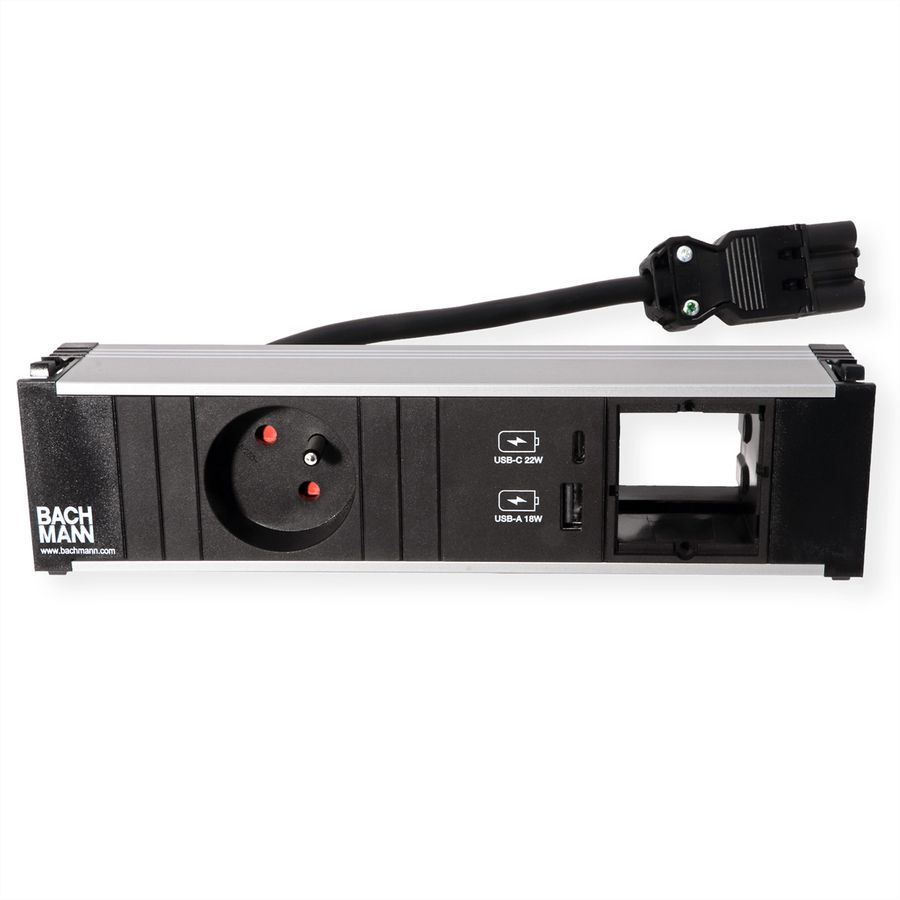 BACHMANN CONI 1xUTE 1xUSB A/C 22W 1xCM 0,2m GST18