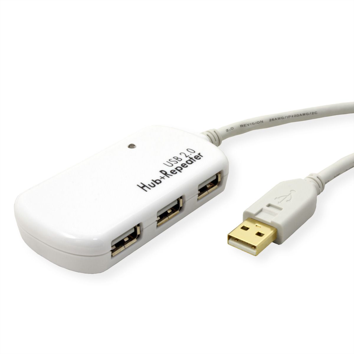 ATEN UE2120H Concentrateur d'extension USB 2.0 à 4 ports, gris, 12 m