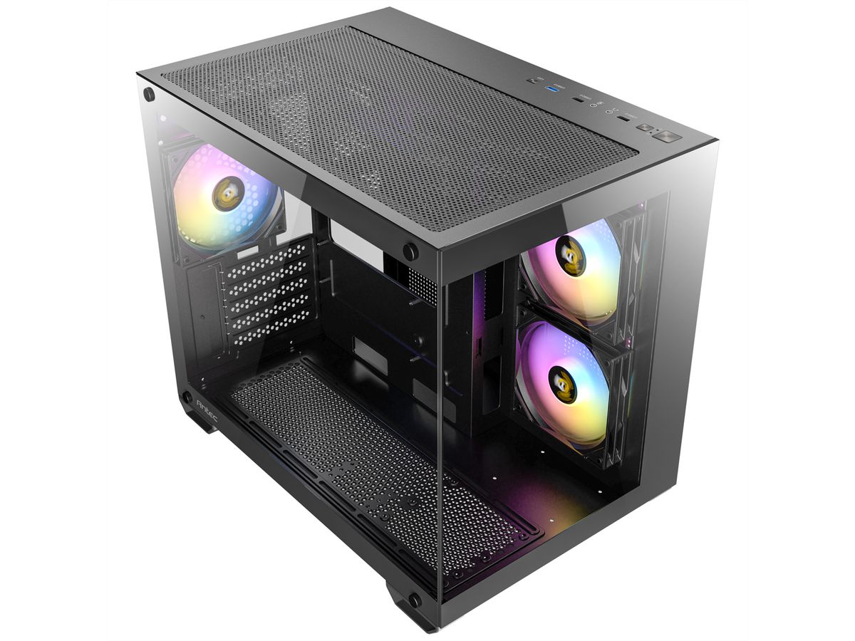 ANTEC CX600M ARGB B Boîtier PC Micro-ATX Gaming PC, noir