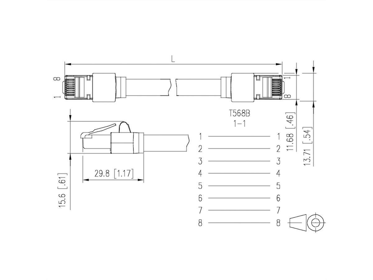 METZ CONNECT Cordon de brassage 6kV Flex500 Outdoor, noir, 3 m