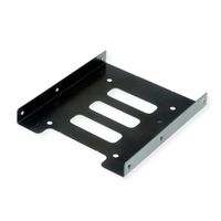 ROLINE Adaptateur de montage HDD/SSD 3.5", pour 1x HDD/SSD 2.5", métal, noir, noir