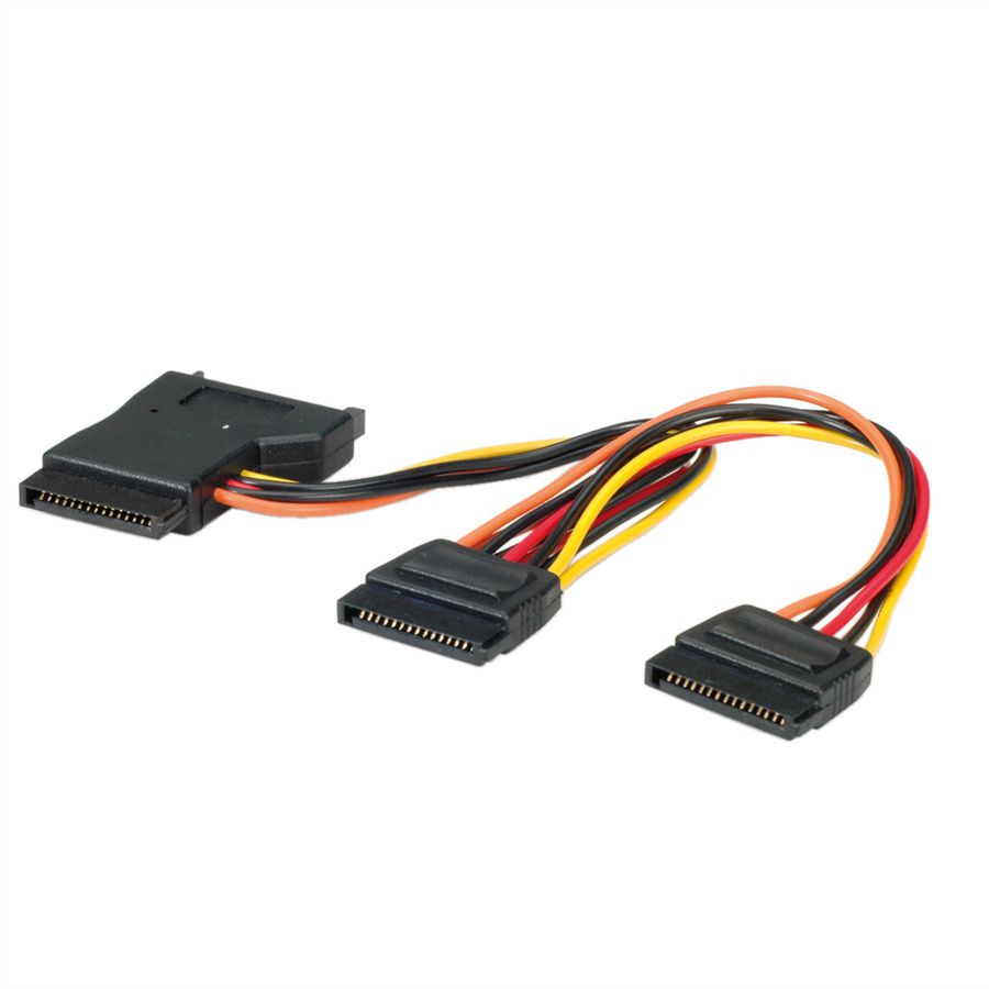 ROLINE Câble adaptateur en Y, S-ATA / 3x S-ATA, 0,3 m