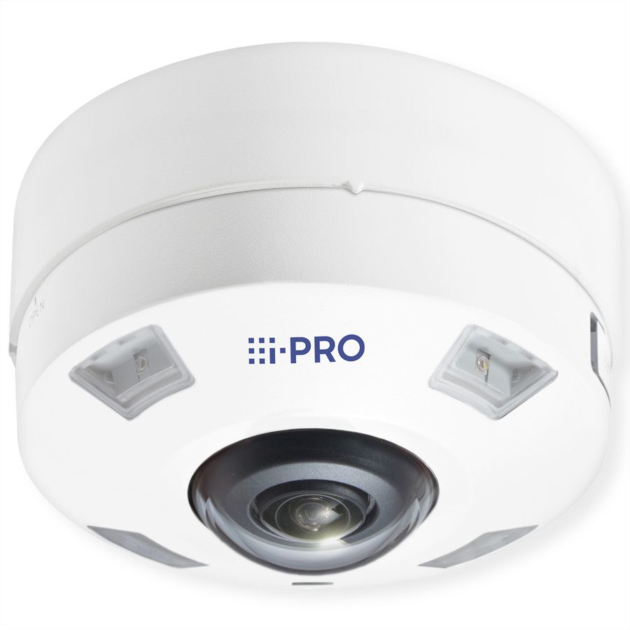 I-PRO WV-S4576LMA Caméra Fisheye 12 MP, 180°/360°, IR-LED 14m