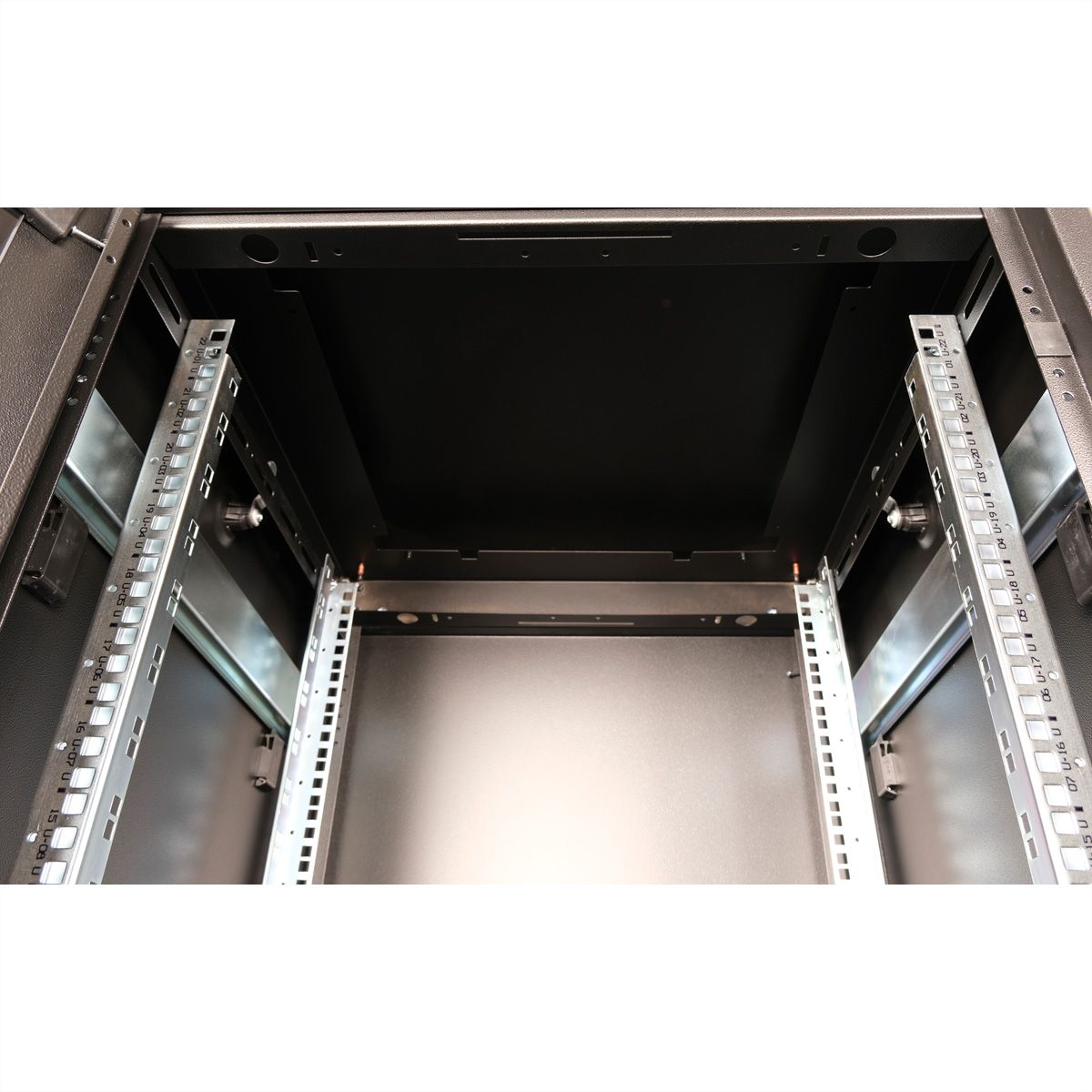ROLINE 19" Baie réseau Pro 22U, 600x600 LxP Porte verre noir
