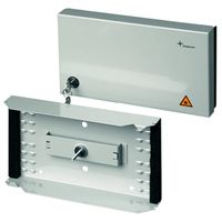 TELEGÄRTNER Cassette d'épissure FO compacte, 265x150x55 mm, RAL 7035