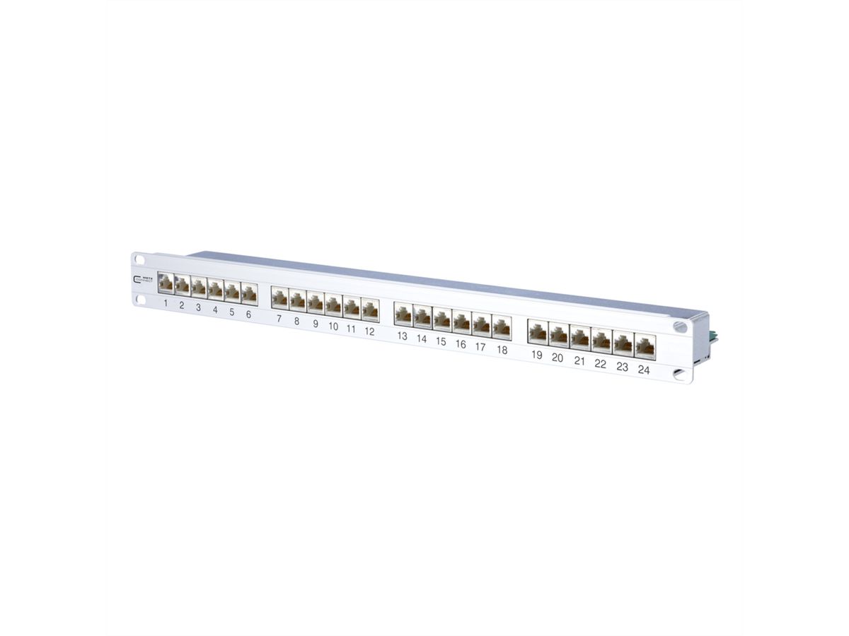 METZ CONNECT E-DAT C6A panneau de brassage 24 ports 1UH LSA