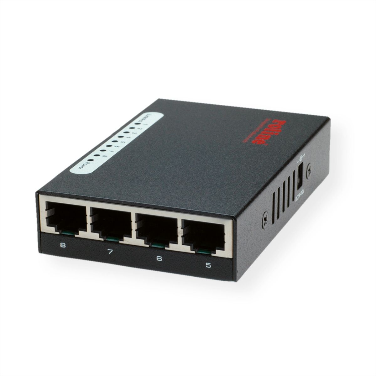 ROLINE Fast Ethernet Switch, Pocket, 8 ports