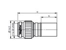 TELEGÄRTNER Connecteur à sertir TNC 50 Ohm pour RG-213/U