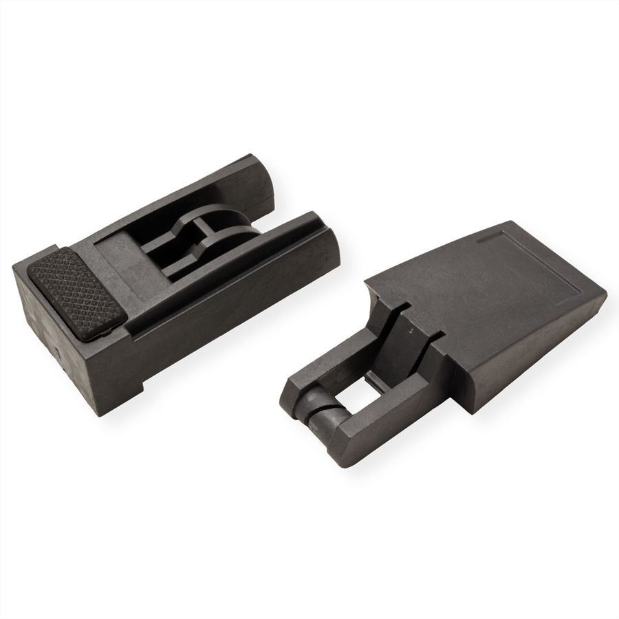 SCHROFF Pied basculant pour châssis, plastique, RAL 7016