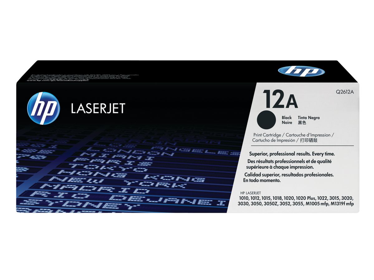 HP 12A toner LaserJet noir authentique