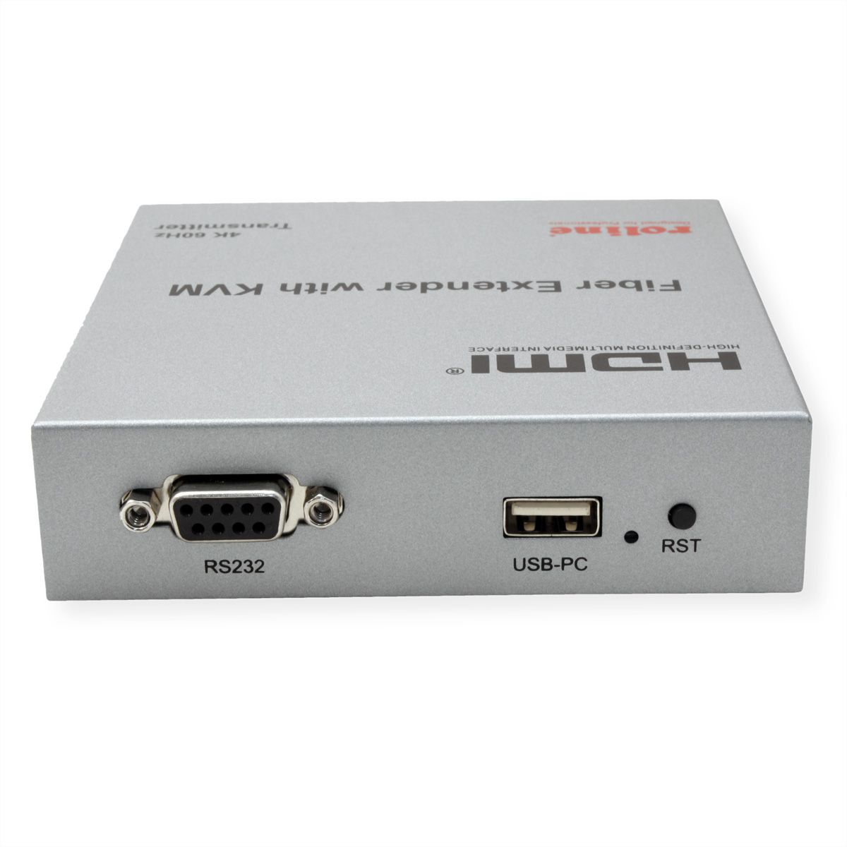 ROLINE Rallonge KVM via fibre optique, HDMI 4K, USB, 20 km