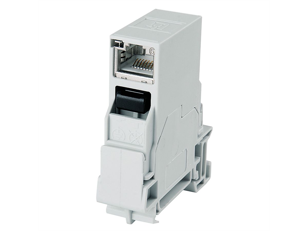 TELEGÄRTNER Connecteur de rail STX, Coupleur RJ45 Cat.6 Classe EA (ISO)