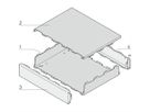 SCHROFF Coffret Interscale, non perforé, 44 mm, 133 mm, 133 mm, INTERSCALE M 44H 133B 133T