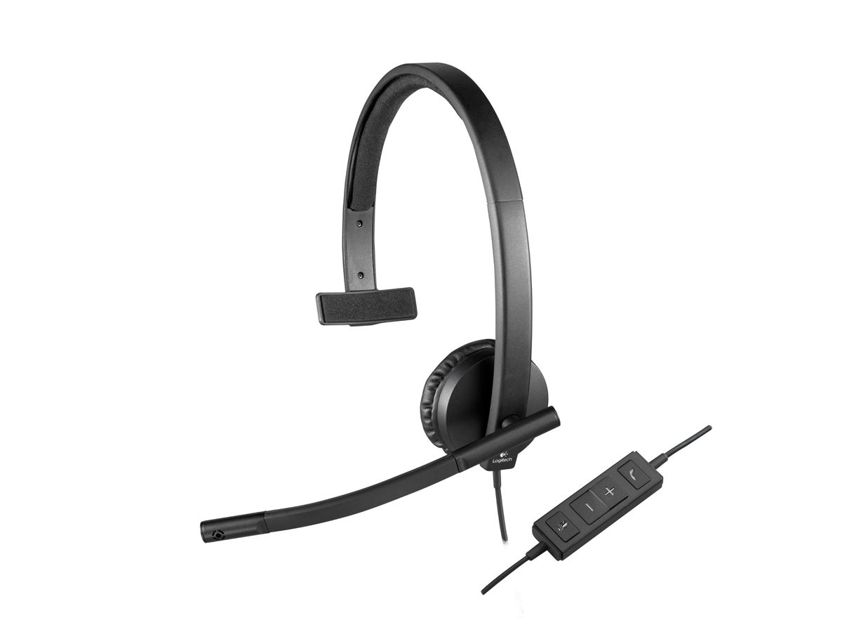 Logitech H570e Casque Avec fil Arceau Bureau/Centre d'appels USB Type-A Noir