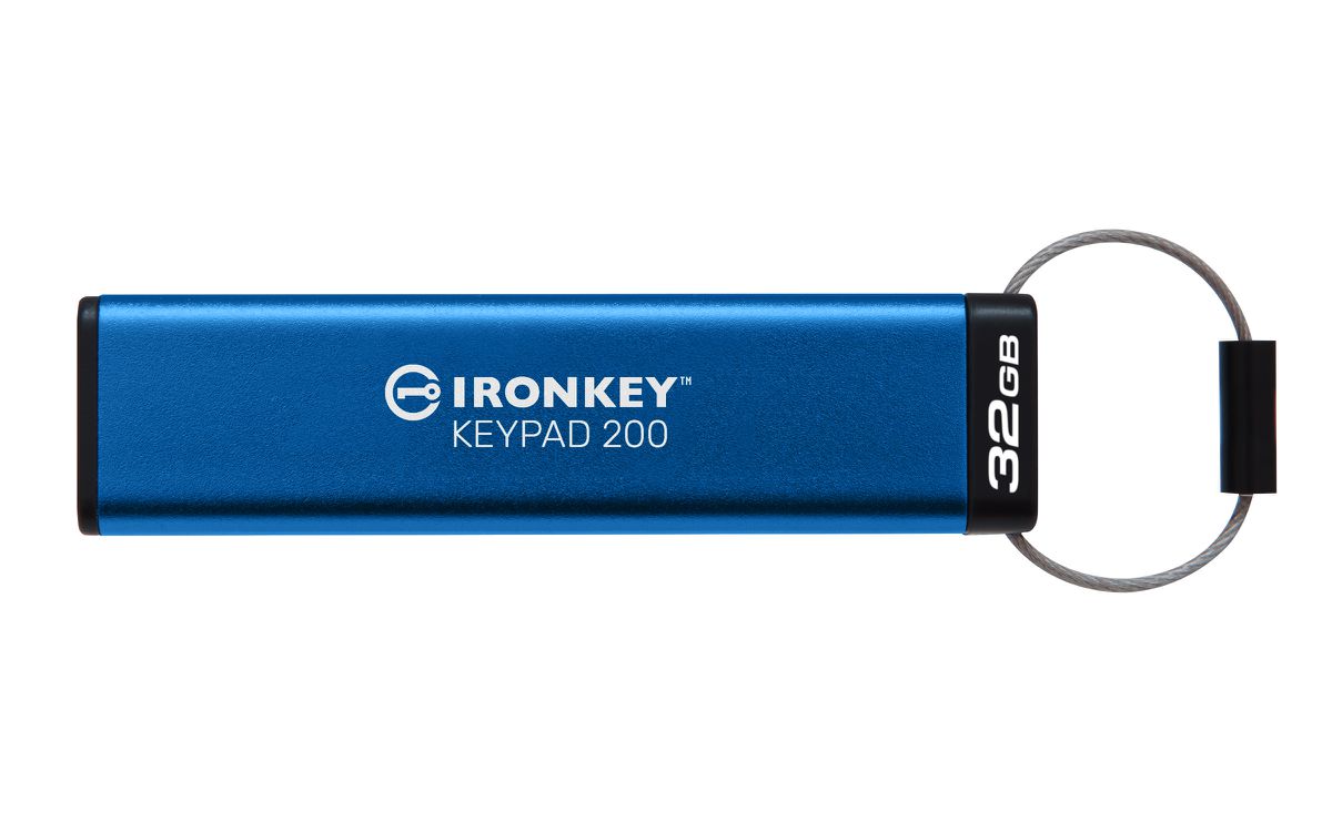 Kingston Technology IronKey Keypad 200 de 32 Go, FIPS 140-3 niveau 3 (en attente), chiffrement AES-256