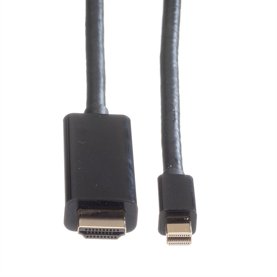 ROLINE Câble Mini DisplayPort, Mini DP - UHDTV, M/M, noir, 1 m
