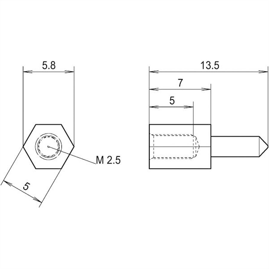 SCHROFF PMC Mezzanine Board Voltage Keying/Coding Pin