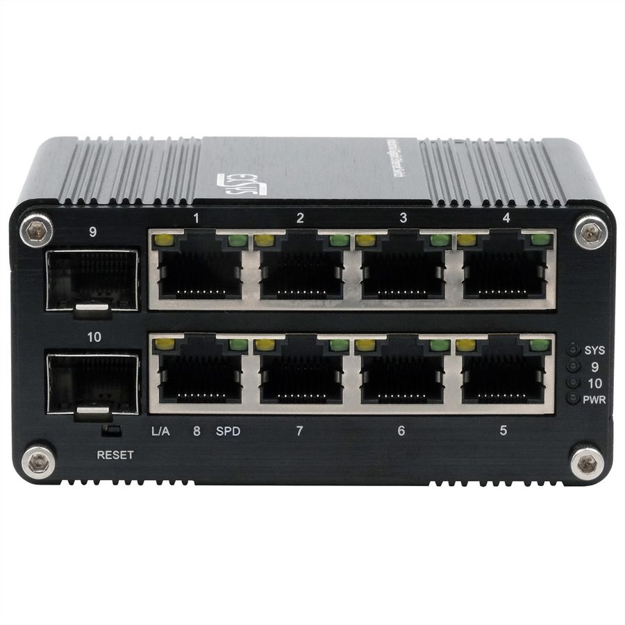 EXSYS EX-62035M-SFP Mini commutateur Gigabit industriel 8+2 ports, géré par le Web