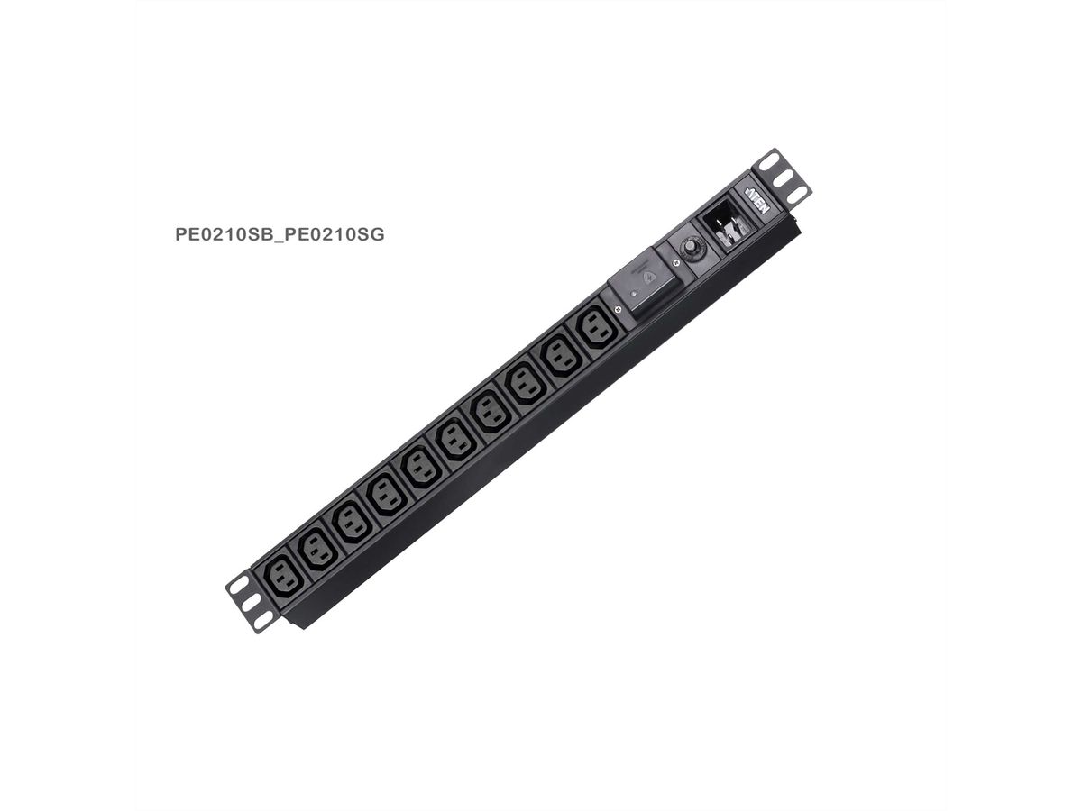 ATEN PE0210SG PDU de base 1U, 16A, 10 ports