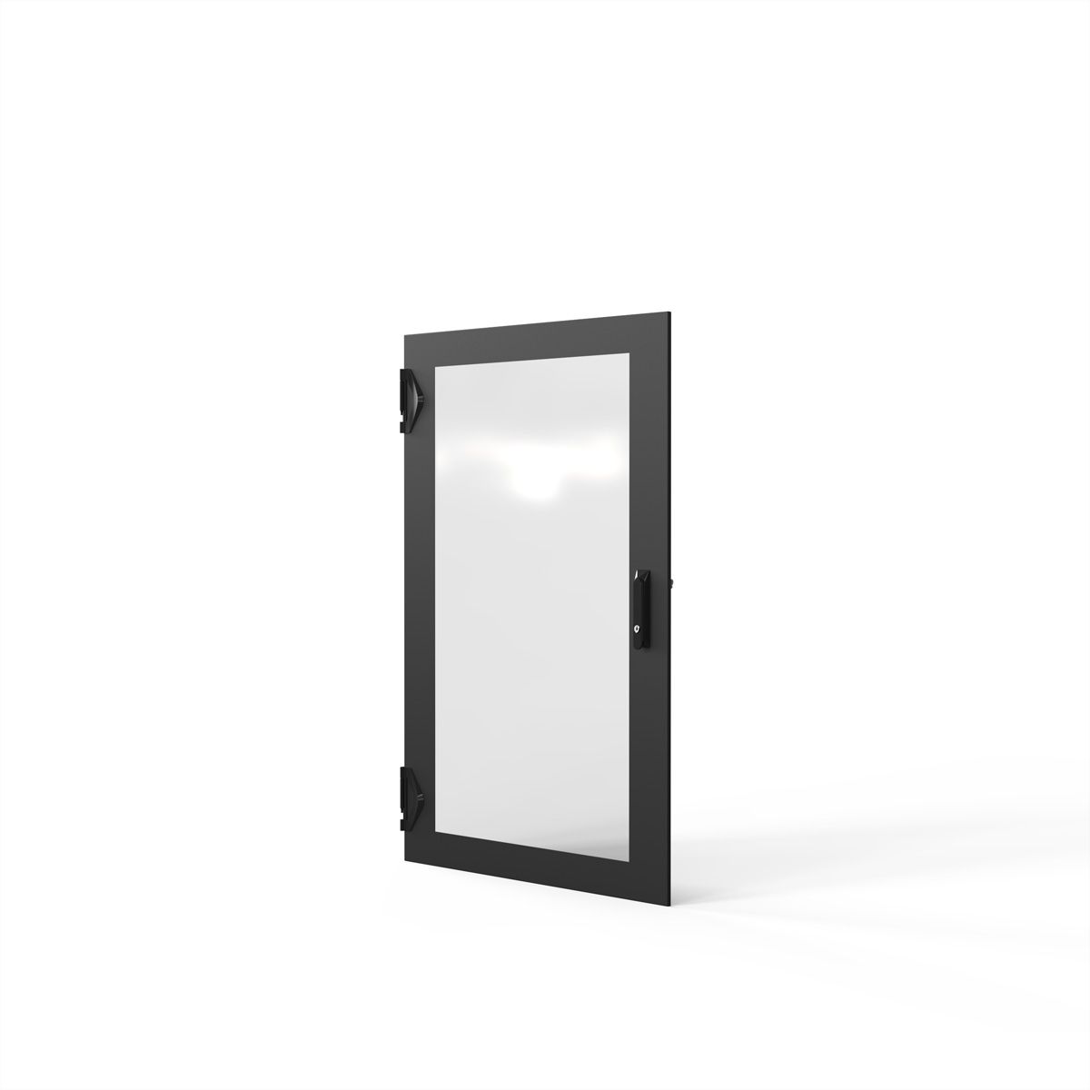 SCHROFF Porte 1200H 800L verre IP20 fermeture 3 points RAL7021