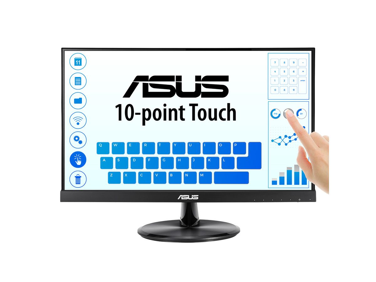 ASUS VT229H 54,6 cm (21.5") 1920 x 1080 pixels Full HD LED Écran tactile Noir