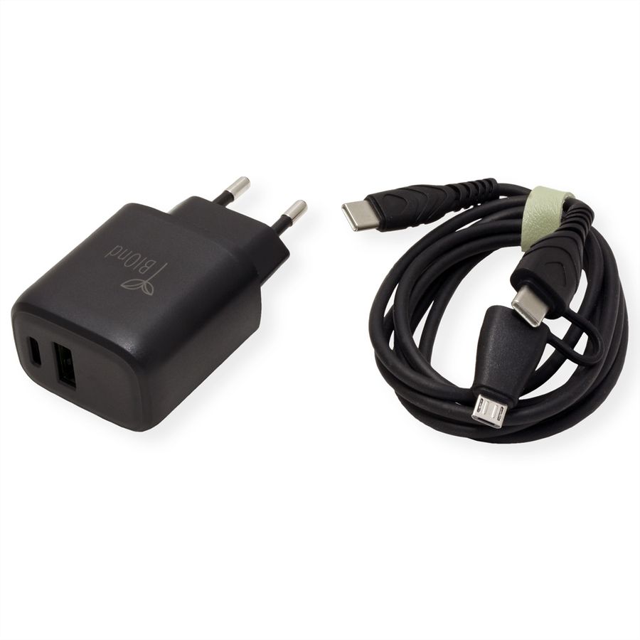 BIOnd BIO-CMC-20W Chargeur USB, 2 ports USB-C