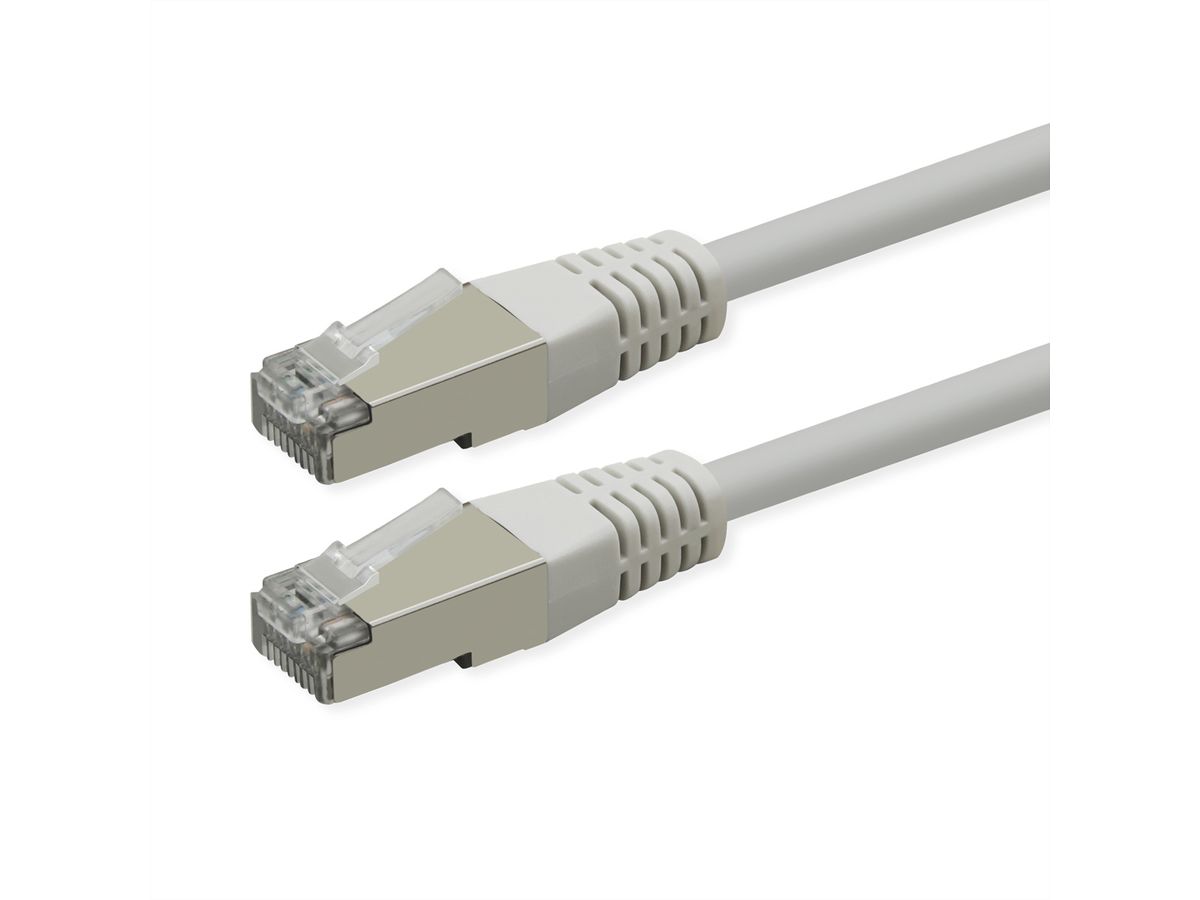ROLINE Cordon Cat.6 (Classe E), PoE, S/FTP (PiMF) , blanc, 2 m