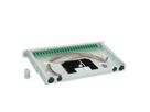 TELEGÄRTNER BASIS V Panneau fibre optique avec coupleurs & Pigtails , 24x E2000, OS2 vert APC