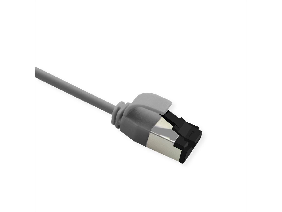 ROLINE Cordon Cat.8 (Classe I) U/FTP, Slim, fils tressés, LSOH, gris, 3 m