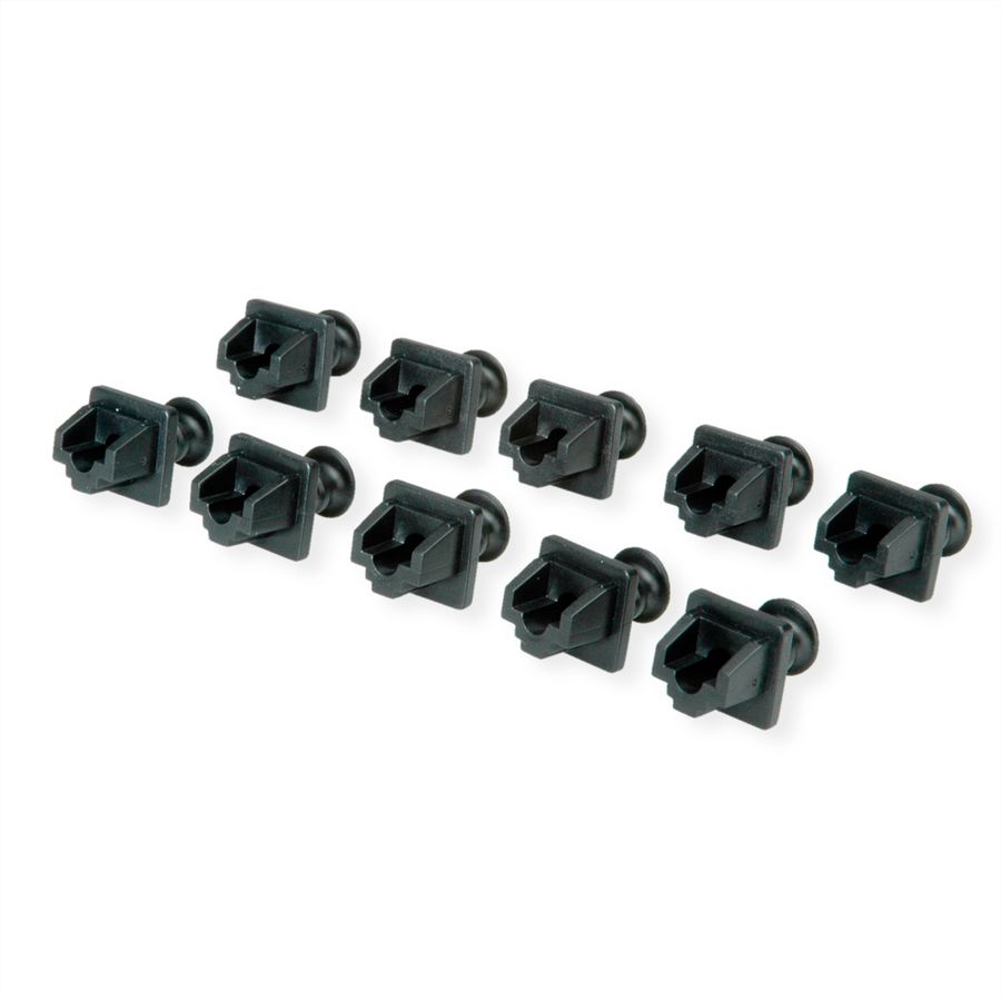 VALUE Protecteur anti-poussière pour prises RJ45, noir