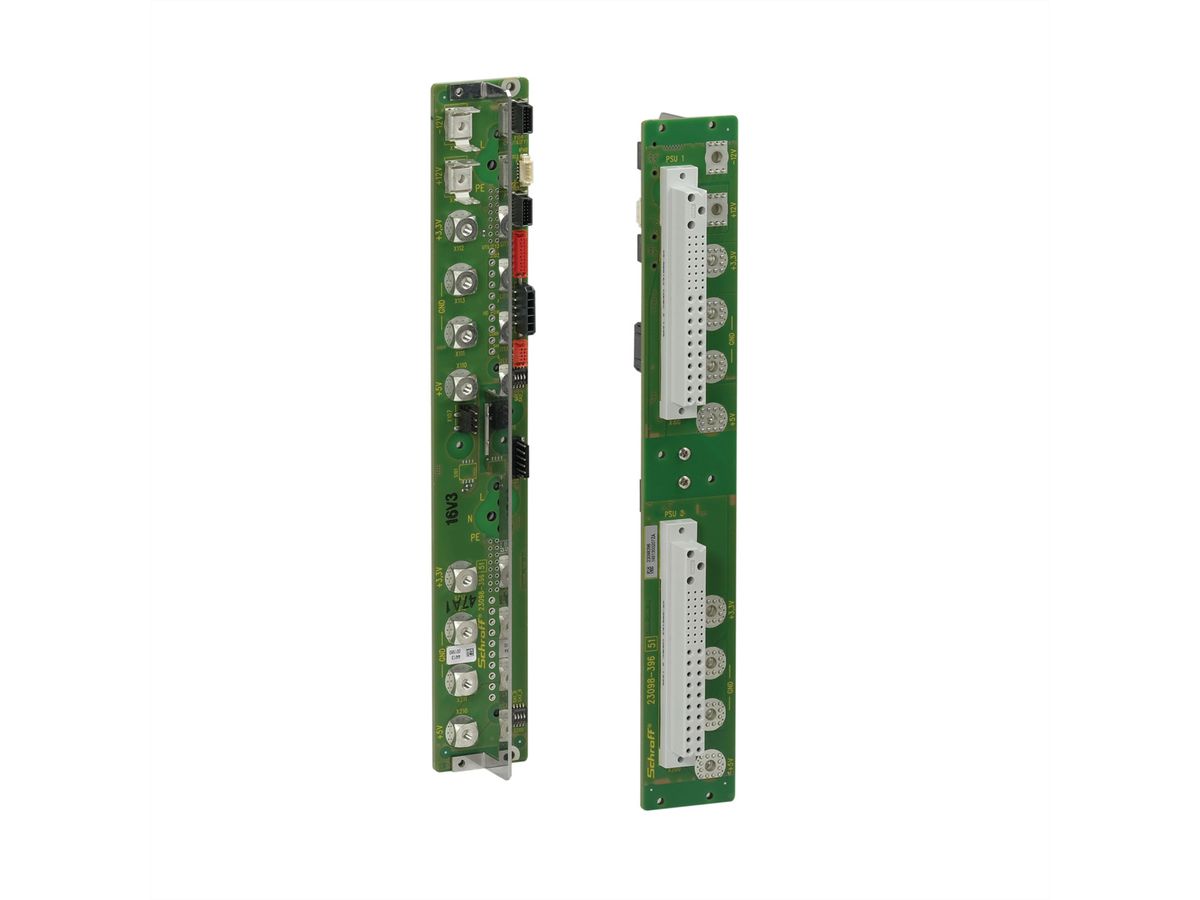 SCHROFF CPCI Power Backplane avec connecteur P 47, 6 U, 8 HP, 2x P47