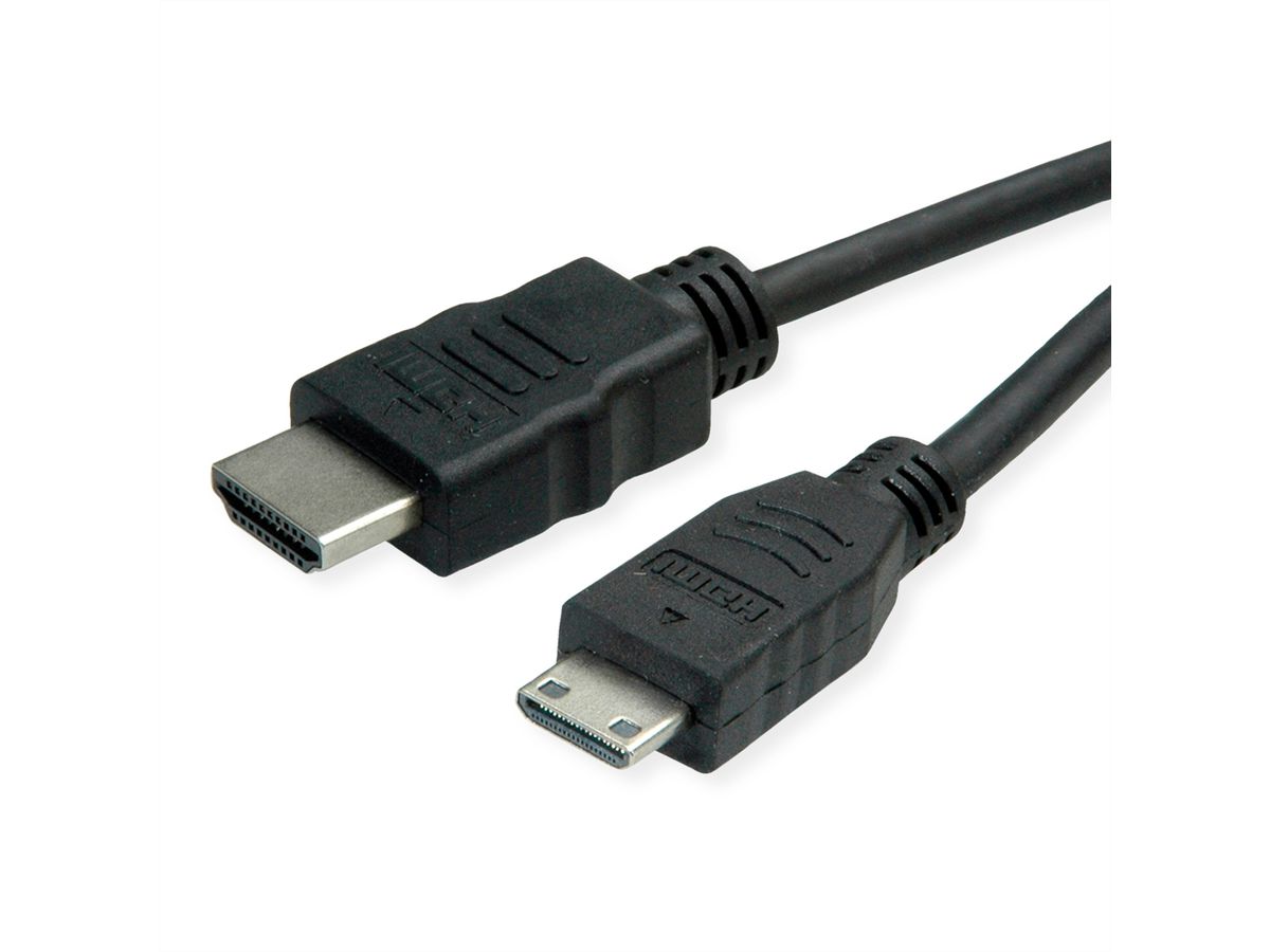 ROLINE GREEN Câble HDMI High Speed avec Ethernet, HDMI M - Mini HDMI M, 2 m