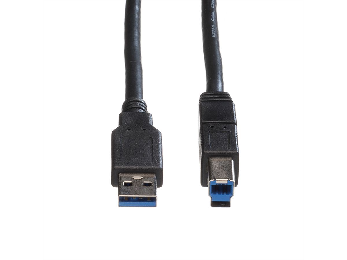 ROLINE Câble USB 3.2 Gen 1 Type A-B, noir, 1,8 m