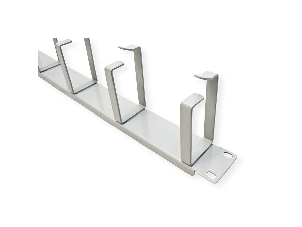 VALUE Face avant 19" pour chemin de câbles horizontaux ou verticaux, type G, gris