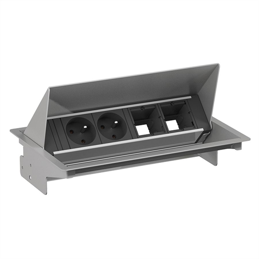 BACHMANN CONEO Set 2xUTE 2xCM 0,2m GST18 aluminium blanc