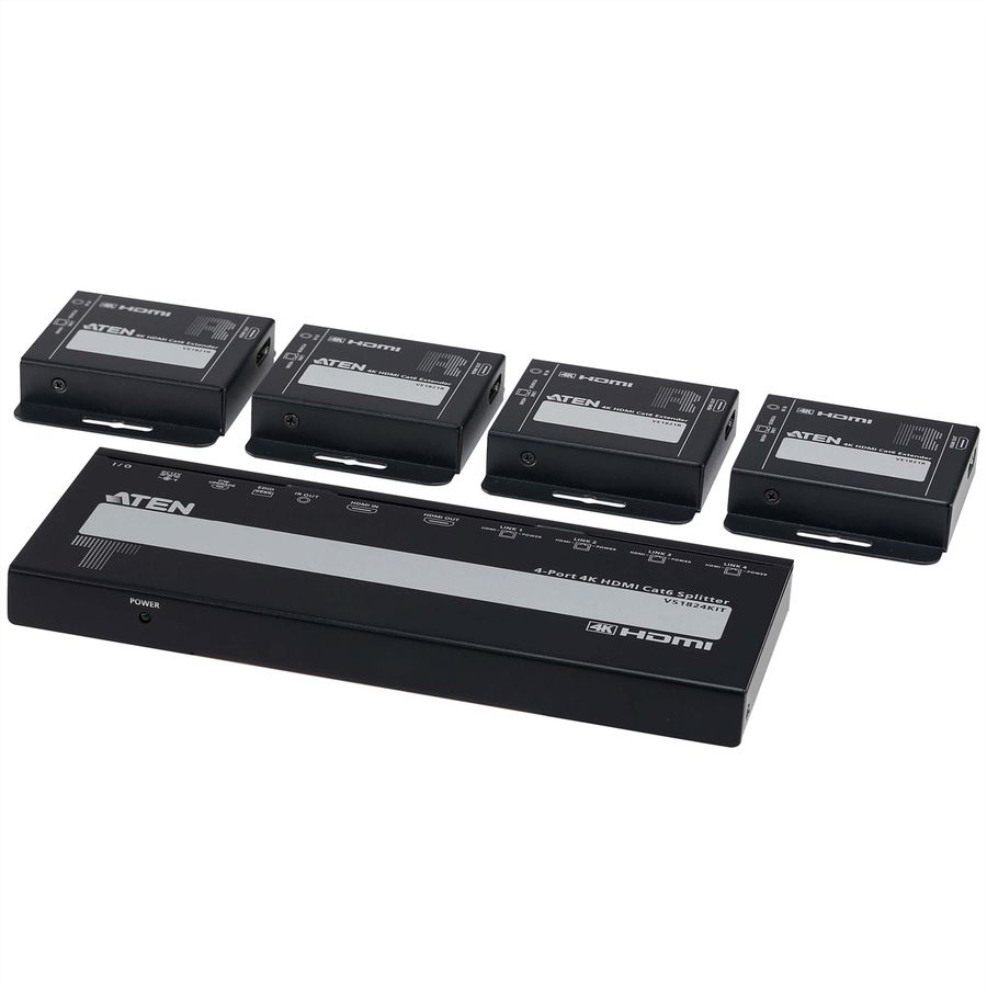 ATEN VS1824KIT Répartiteur 4K HDMI Cat 6 avec récepteurs
