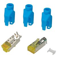 Connecteur HiRose TM31 blindé, manchon bleu, 50 pièces