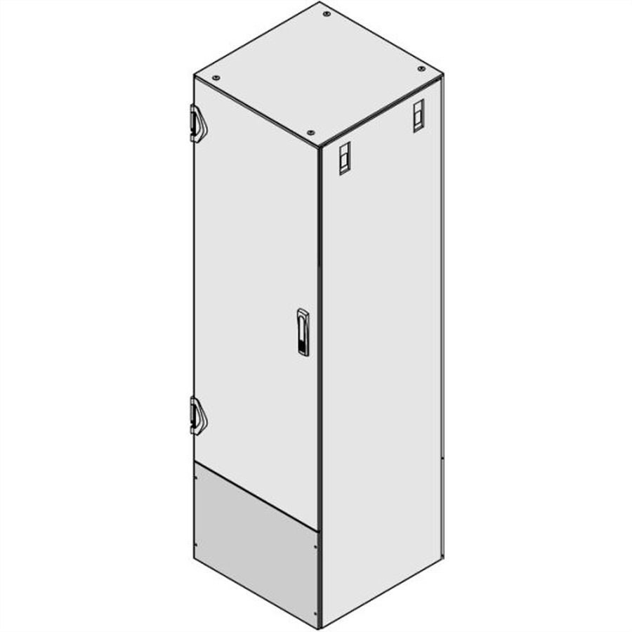 Plaque de connexion Varistar SCHROFF pour porte raccourcie/panneau arrière, IP 20, RAL 7035, 400H 600W