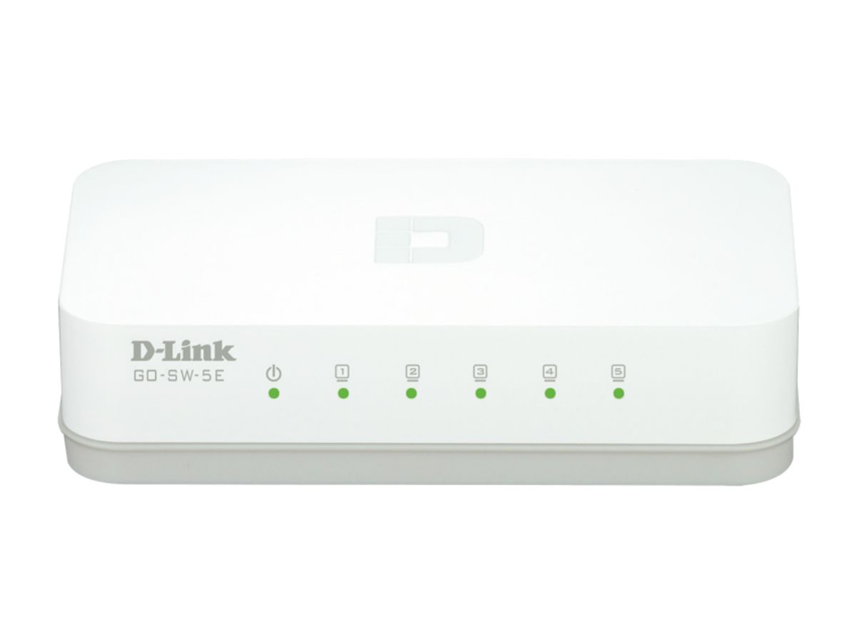 D-Link GO-SW-5E/E commutateur réseau Non-géré Fast Ethernet (10/100) Blanc