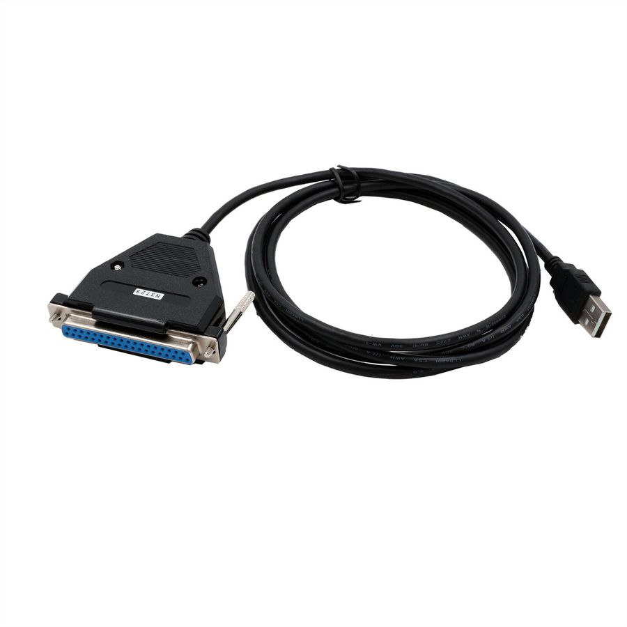 EXSYS EX-1324-37P USB 2.0 vers 4x interface série RS-232, avec prise 37 broches, convertisseur, FTDI, noir, 1,8 m