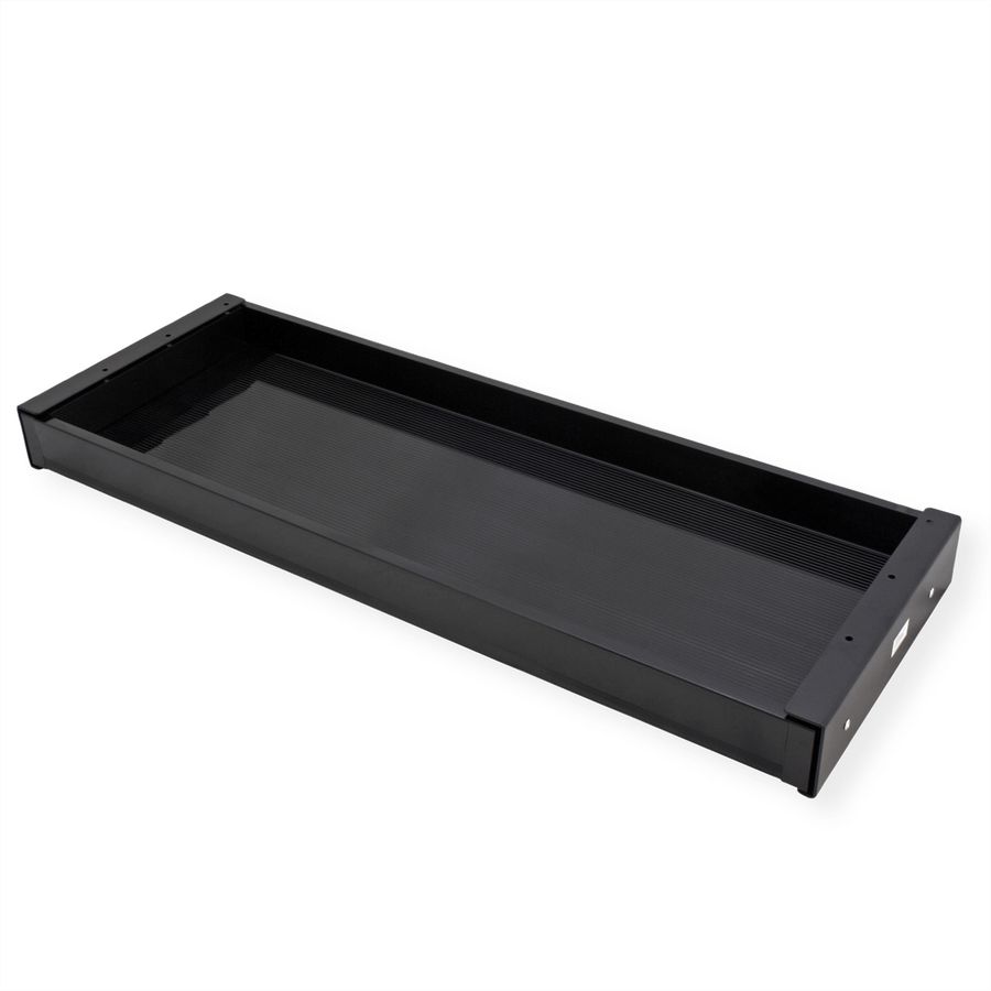 VALUE Tiroir sous bureau ultra-mince, grand modèle, noir
