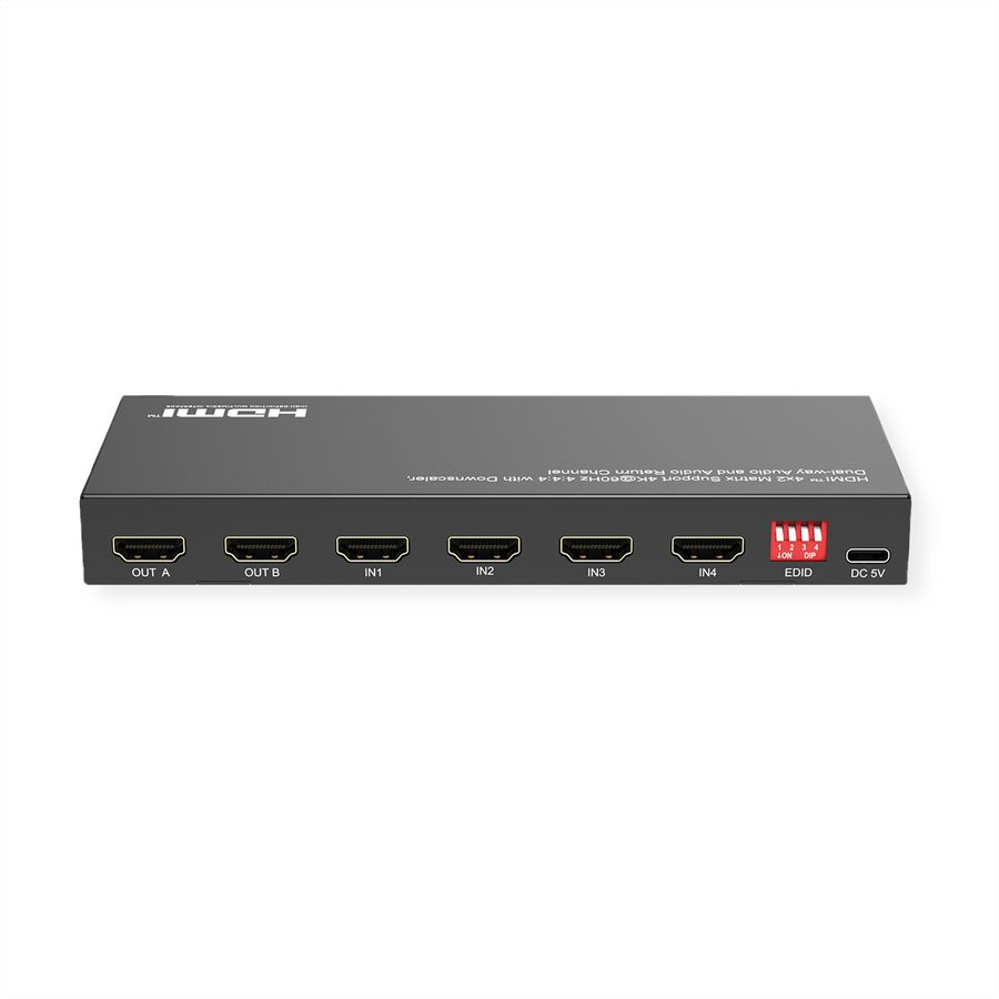 VALUE Switch Matrix HDMI 4K, 4 x 2, avec télécommande