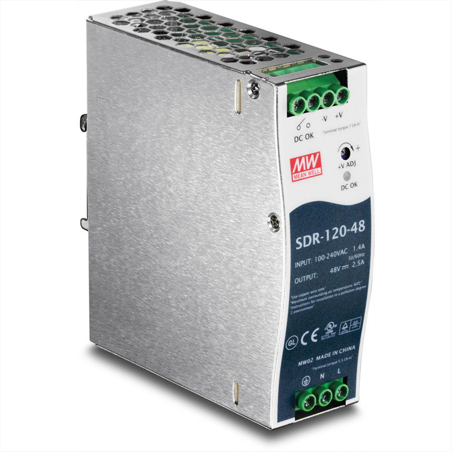 TRENDnet TI-S12048 Alimentation rail DIN électrique à sortie simple 120W