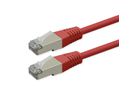 ROLINE Cordon Cat.6 (Classe E), PoE, S/FTP (PiMF) , rouge, 10 m