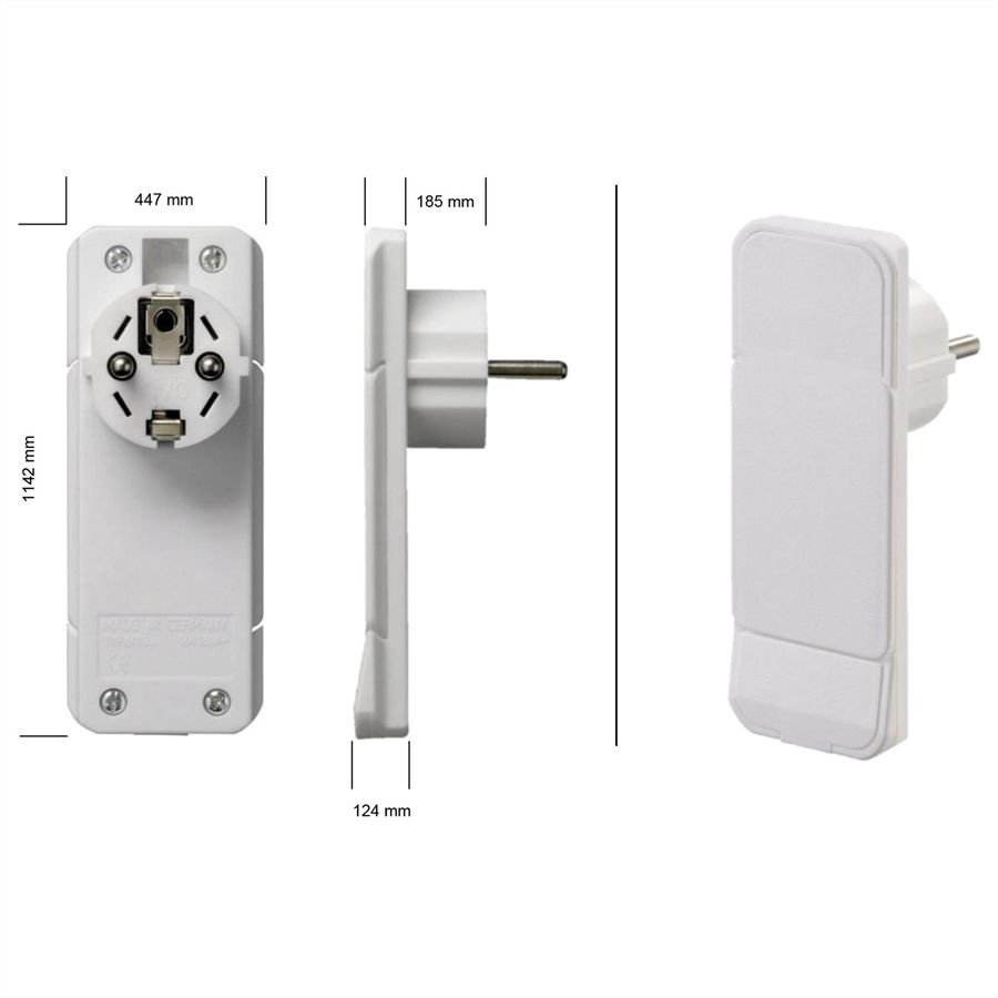 BACHMANN SMART PLUG Fiche de montage extra plate, blanc